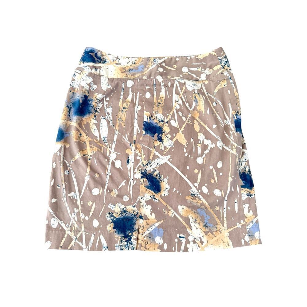 Alfani Petite Women’s Skirt – Size 4P – Abstract Floral Brushstroke Print